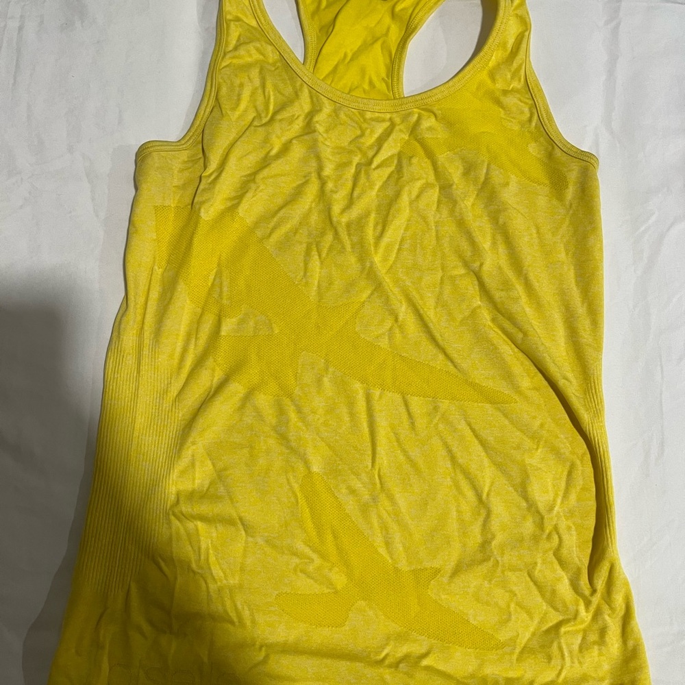 Oiselle Yellow Tank Top